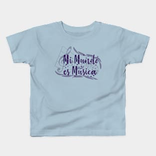 My world is music Kids T-Shirt